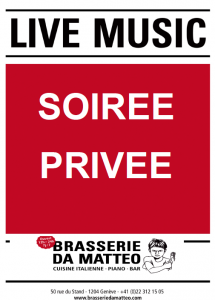 AFFICHE SOIREE PRIVE